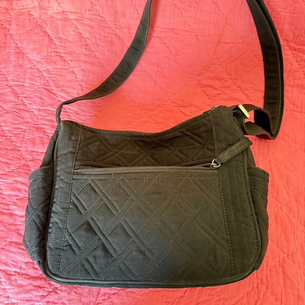 Vera Bradley Black Quilted Crossbody Shoulder Bag - Women - Picture 2 of 4